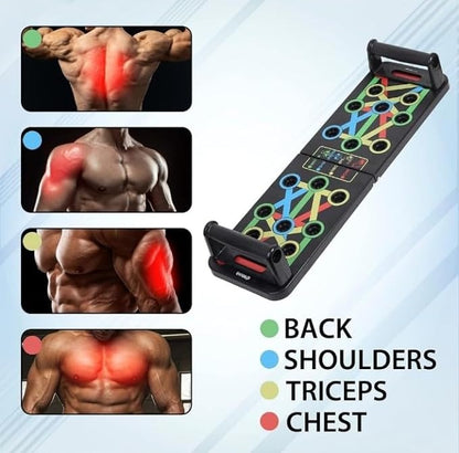 Foldable Push-Up Board – Home Gym Workout Equipment for Men & Women