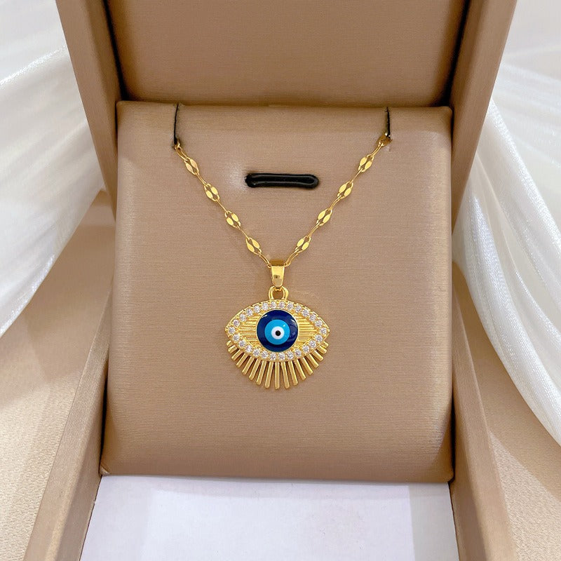 Eyelash Eye Light Luxury Wedding Necklace